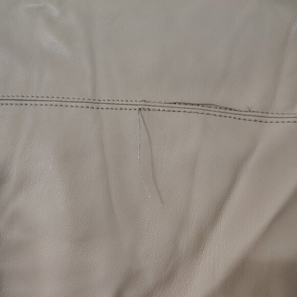 Bagatelle XL Beige Faux Leather Jacket - Picture 5 of 7